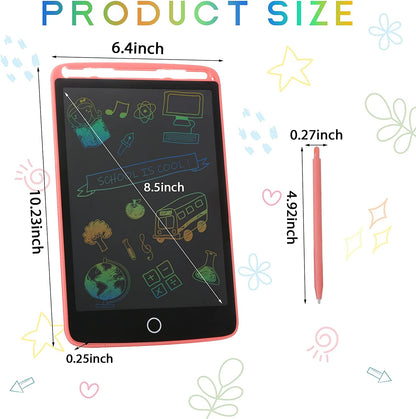 LCD Writing Tablet, Single Color Drawing Tablet with Protect Cover, Kids Drawing Pad Doodle Board